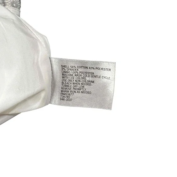 Worthington Womens Blue White Floral Patterned A-line Skirt Size 16W - Picture 8 of 9